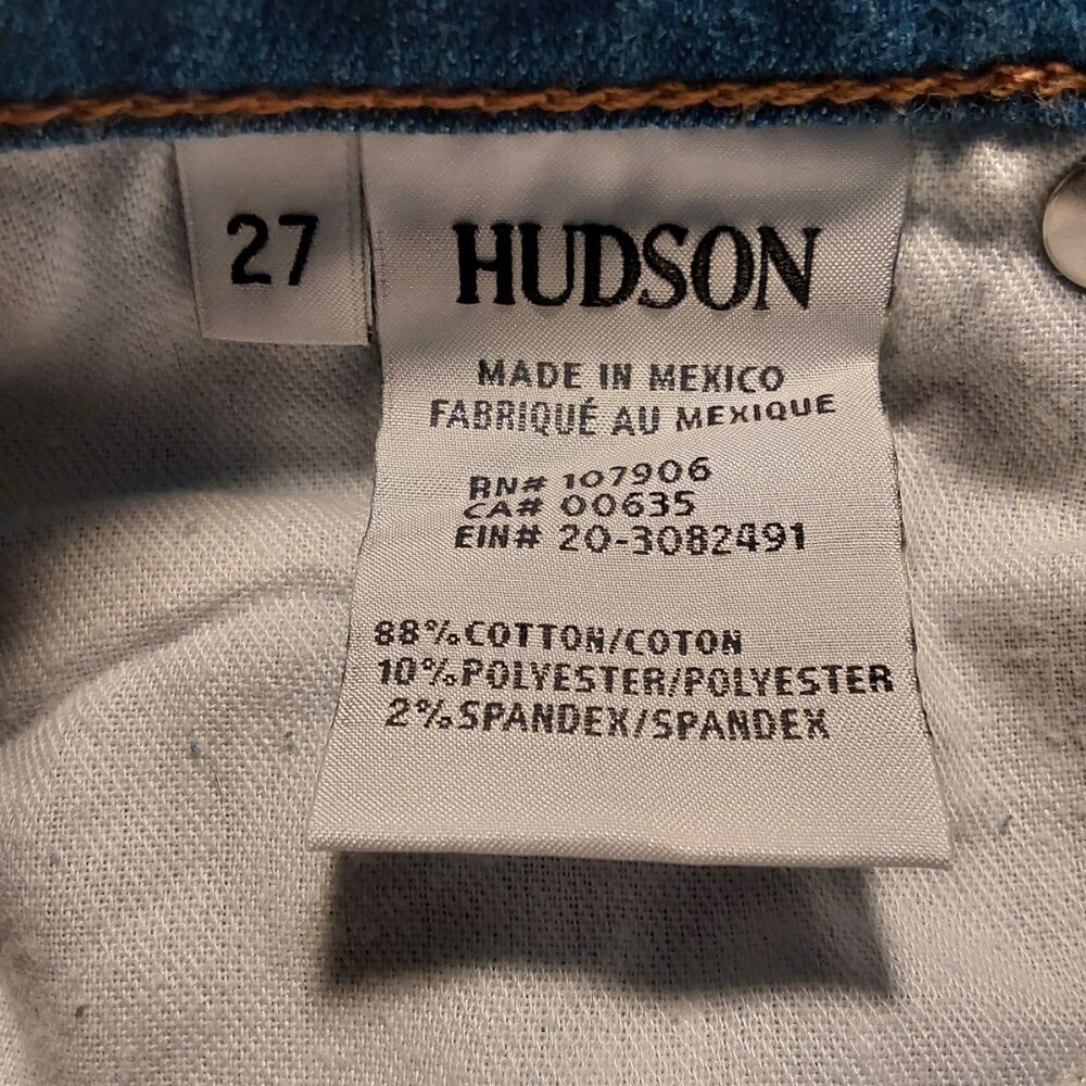 Hudson Jeans NWOT Krista Low-Rise Crop Super Skinny Distressed Status Wash - 27 - Picture 12 of 12